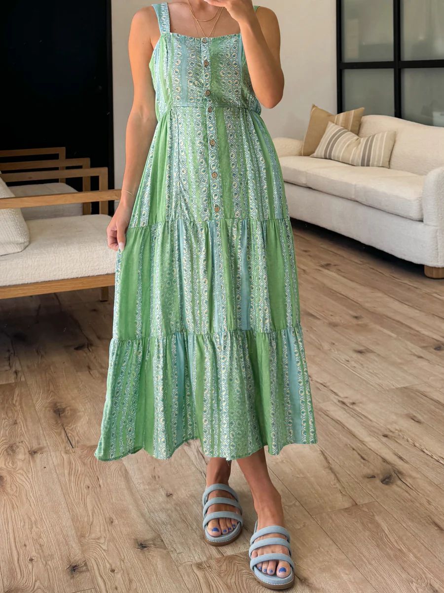 Kyra Midi Dress | Green | Talulah