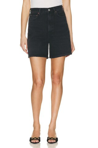 AGOLDE Stella Short in Black | FWRD 