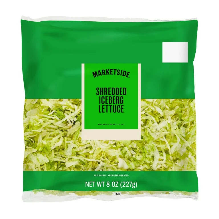 Marketside Fresh Shredded Iceberg Lettuce, 8 oz Bag | Walmart (US)