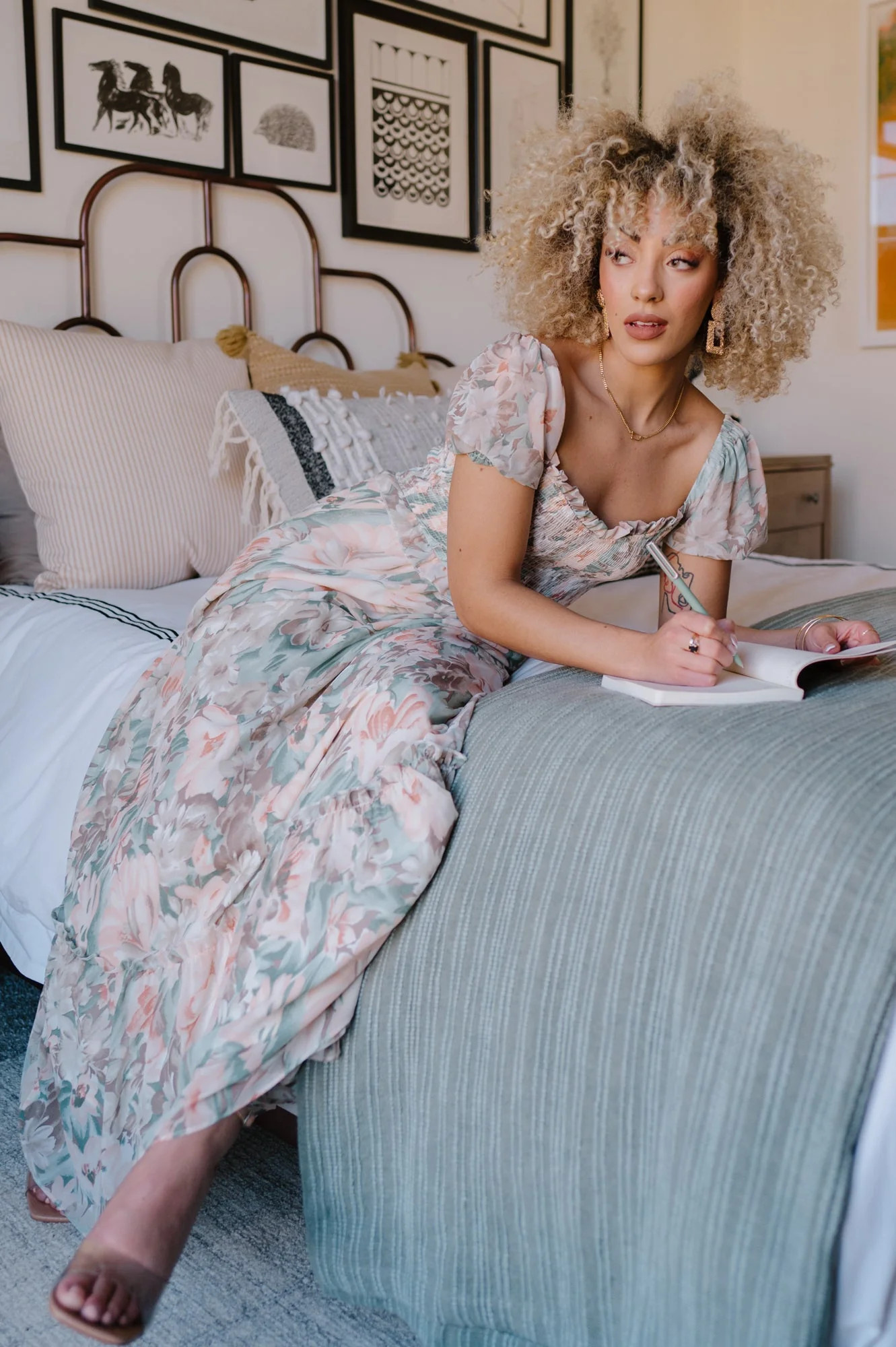 Peach and Sage Floral | Baltic Born