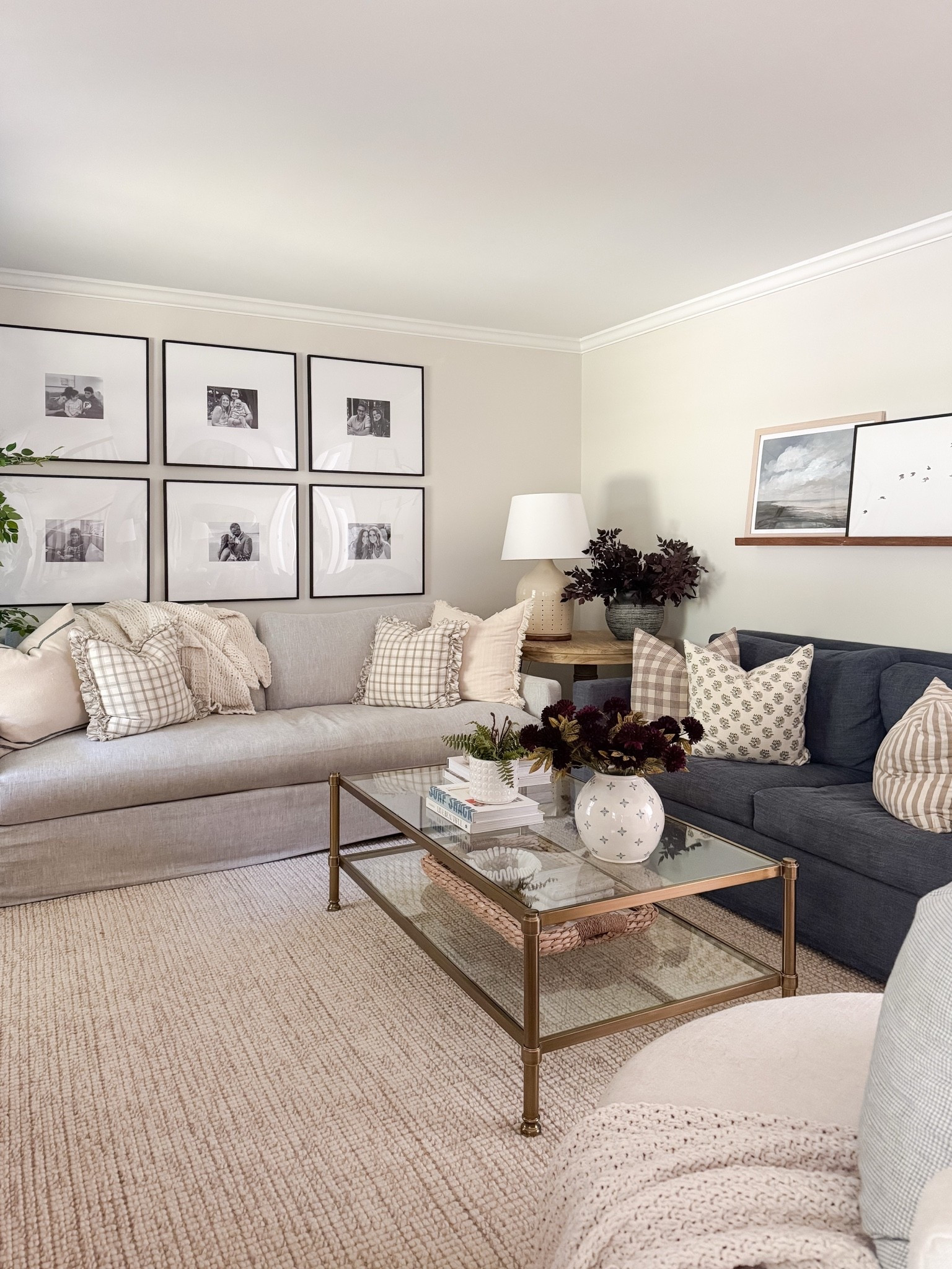 The little details that make a house a home 🫶🏼✨ Our faux olive tree is on sale right now! It adds such beautiful color and texture to this space, and it would work in a variety of rooms. 

Coastal living room, Walmart home decor, coffee table, spring home decor, gallery frames, Pottery Barn rug

#LTKHome