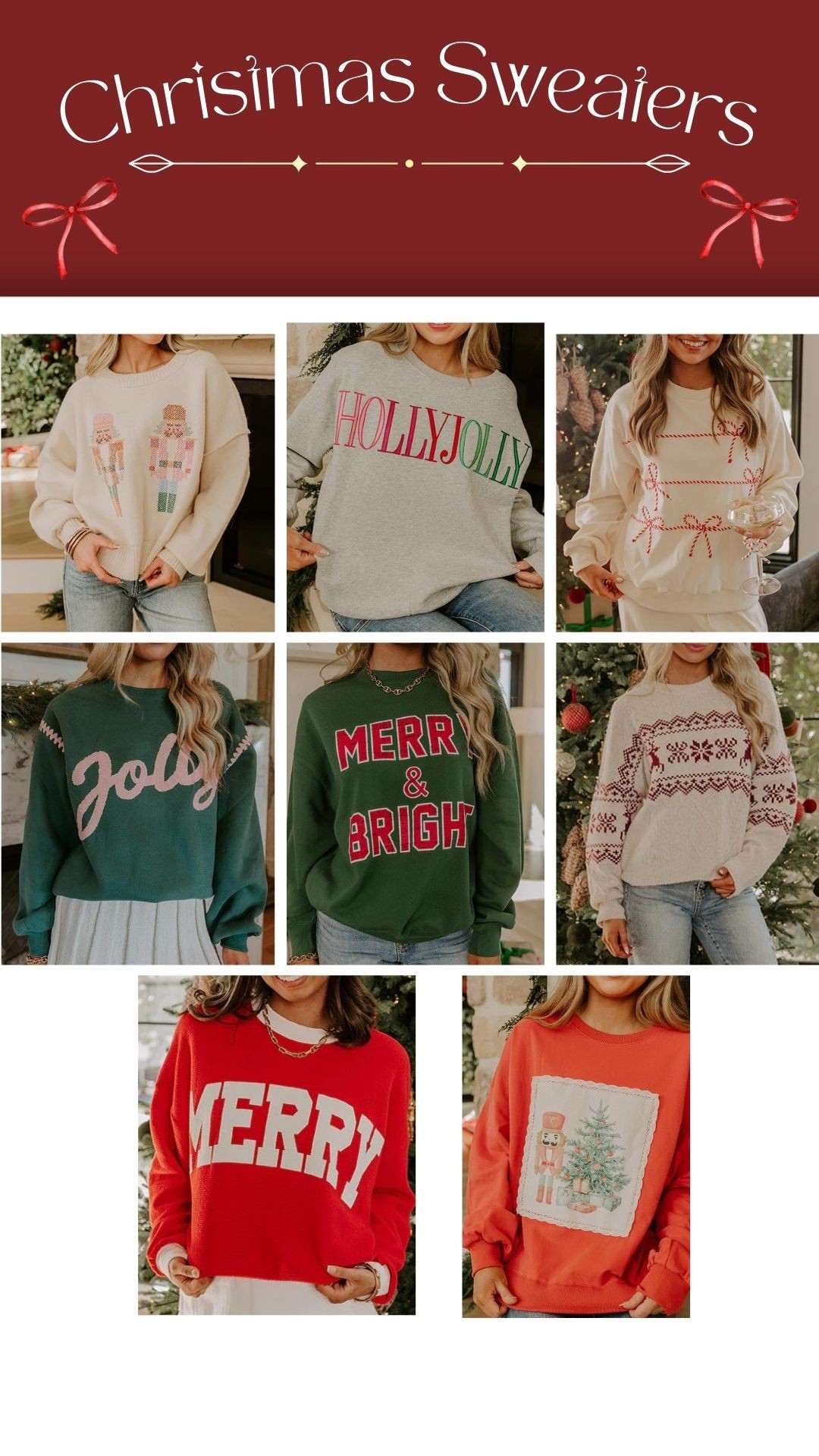 Christmas sweaters
Graphic Christmas sweaters
Cute Christmas tops
Christmas sweatshirt


#LTKGiftGuide #LTKHoliday #LTKCyberWeek