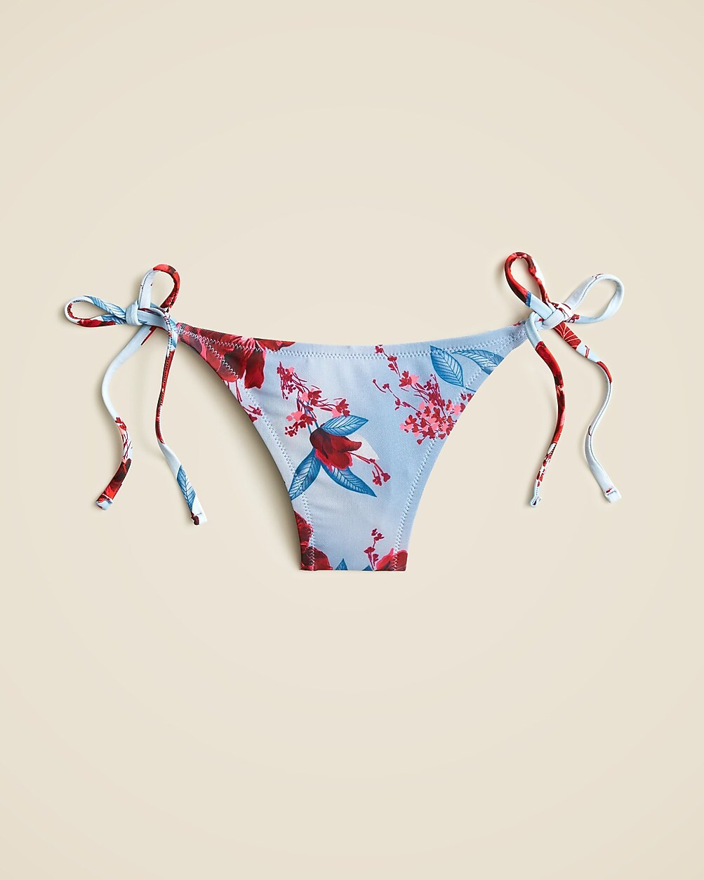 String bikini bottom with tulle in floral print | J. Crew US