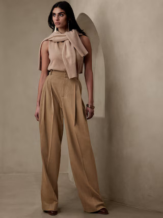 Siena Wide-Leg Italian Wool Pant | Banana Republic (US)