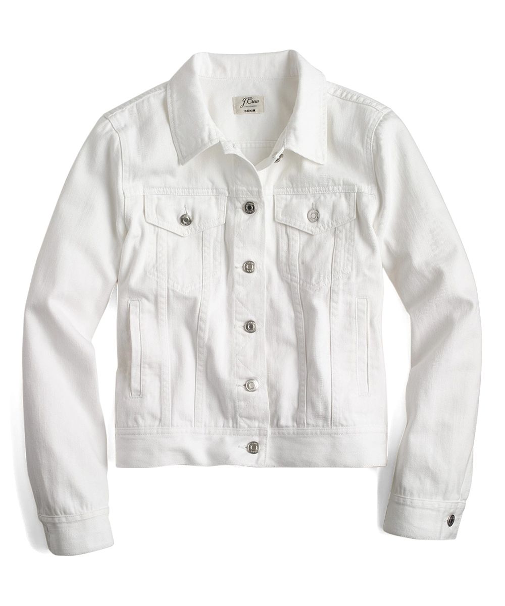 J.Crew Women's Denim Jackets WHITE - White Denim Jacket - Women | Zulily