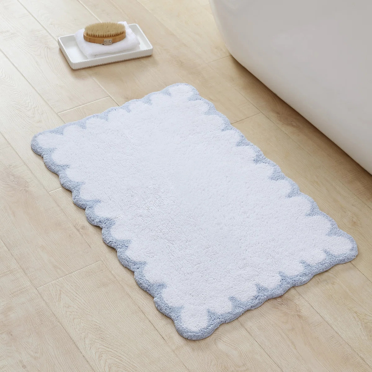 Peri Home Scallop Bath Rug & Reviews | Wayfair | Wayfair North America