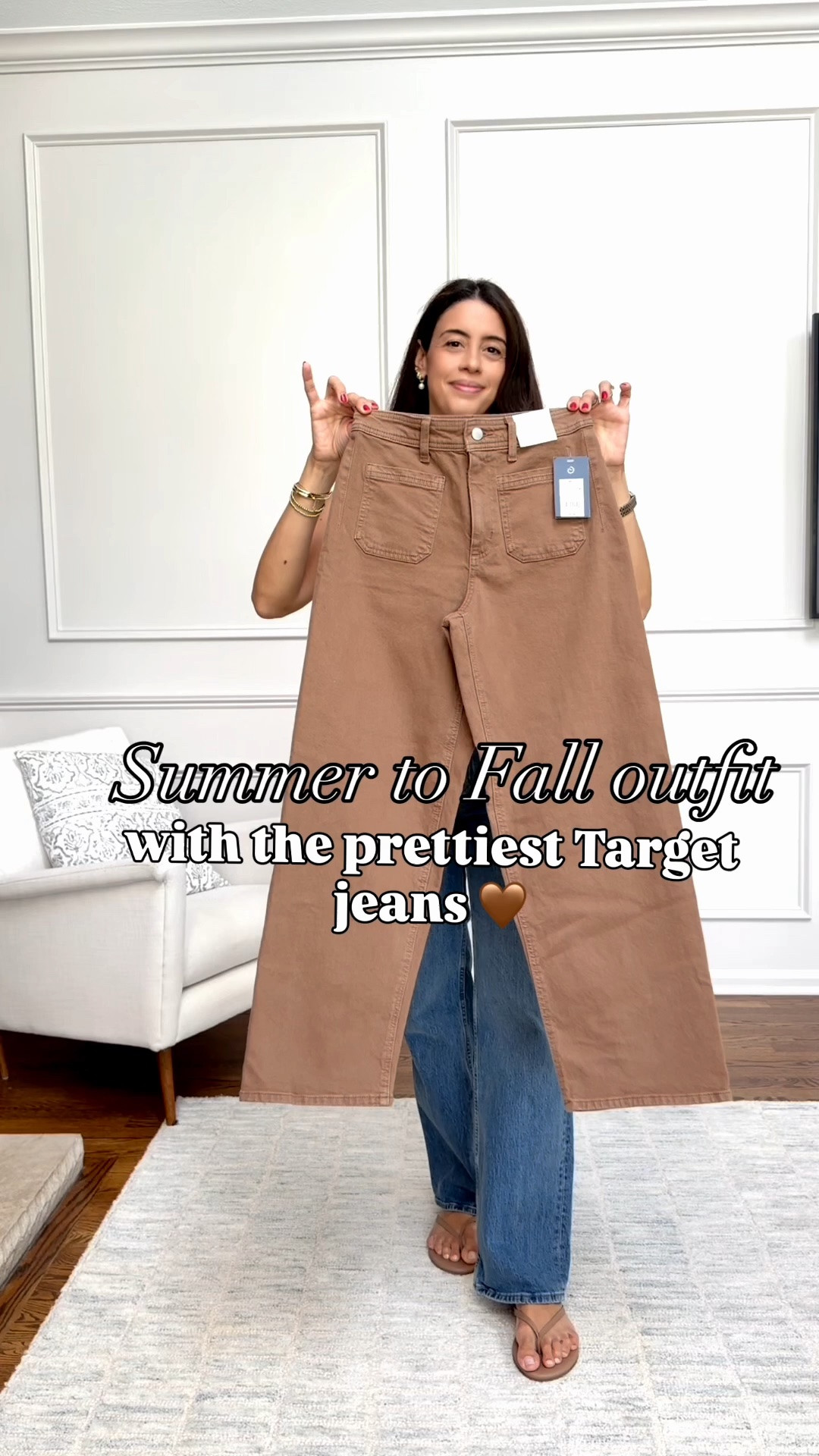 I can’t believe this outfit is from target! Jeans are so chic and flattering, top is such a good staple for Summer to Fall and this bag is currently on sale under $20!!!
Sizing: I’m 5’6” wearing
Jeans size 4
Top size Small
@Target

#LTKSeasonal #LTKOver40 #LTKgrwm