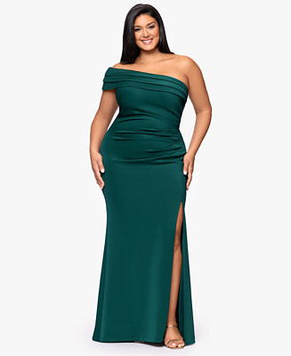 XSCAPE Plus Size Sleeveless Maxi Dress - Macy's | Macy's