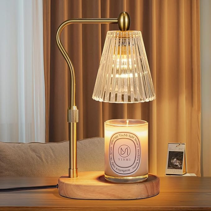 Candle Warmer Lamp with Timer Dimmer Adjustable Height,Mothers Day Gifts,Electric Wax Warmer Vint... | Amazon (US)