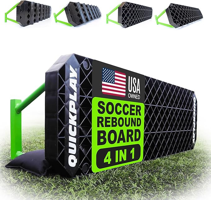 QuickPlay Replay Station 4-in-1 Soccer Rebounder Board - Portable Rebound Board for Backyard - Du... | Amazon (US)