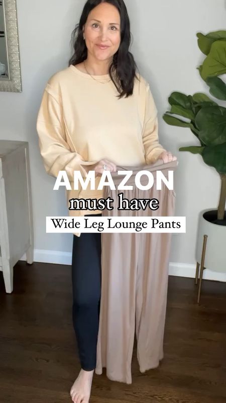 Best wide leg lounge pants - petite friendly! Size small 

#LTKtravel #LTKfindsunder50 #LTKstyletip