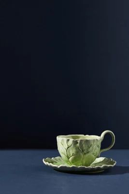 Lilypad Teacup and Saucer Set | Anthropologie (US)