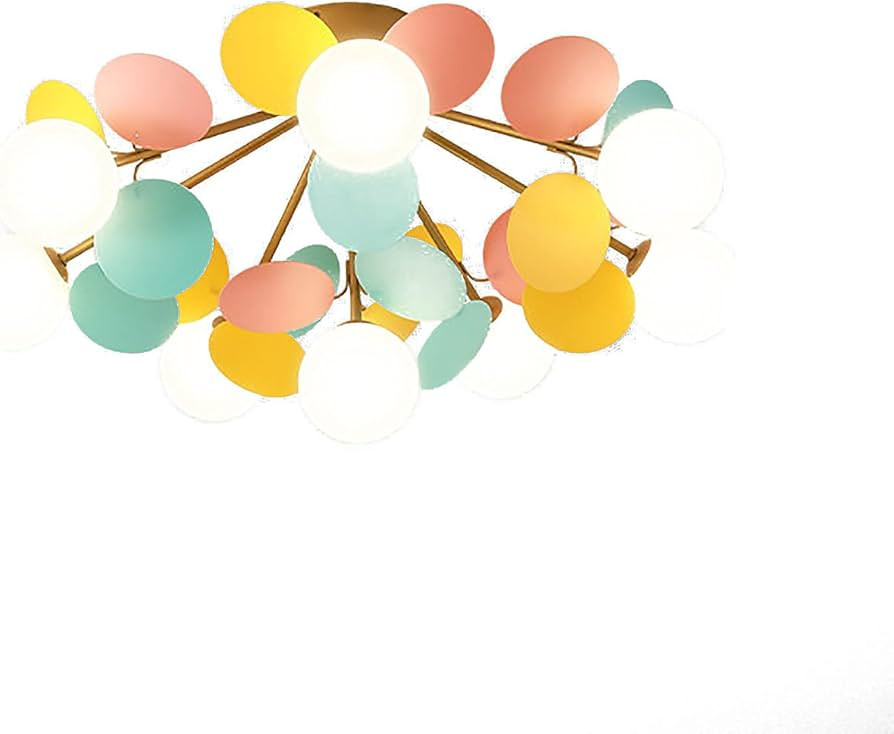 Creativity Colorful Starburst Ceiling Light Romantic Glass Ball Chandelier Northern Europe G9 Lig... | Amazon (US)