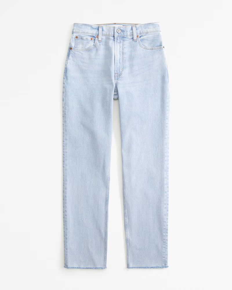 Women's Curve Love High Rise Mom Jean | Women's Bottoms | Abercrombie.com | Abercrombie & Fitch (US)