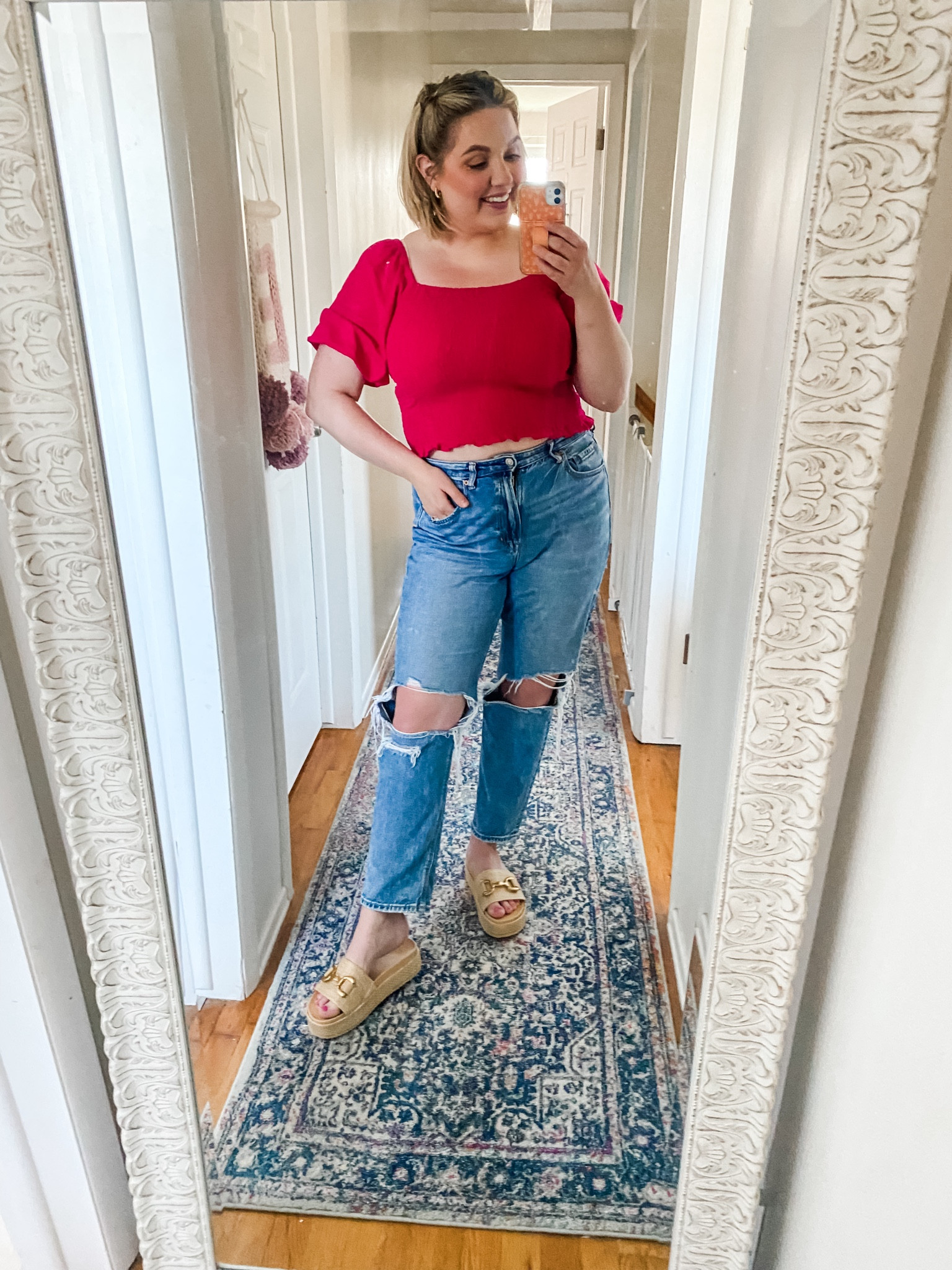 Can’t wait to wear this top with some cut offs to a summer BBQ! A recent target find, runs tts, wearing a large. 



#LTKSeasonal #LTKStyleTip #LTKFindsUnder50