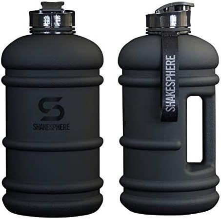 SHAKESPHERE Large Sports Water Bottle - BPA Free Hydration Jug, Black - Ideal for Sports, Camping, O | Amazon (US)