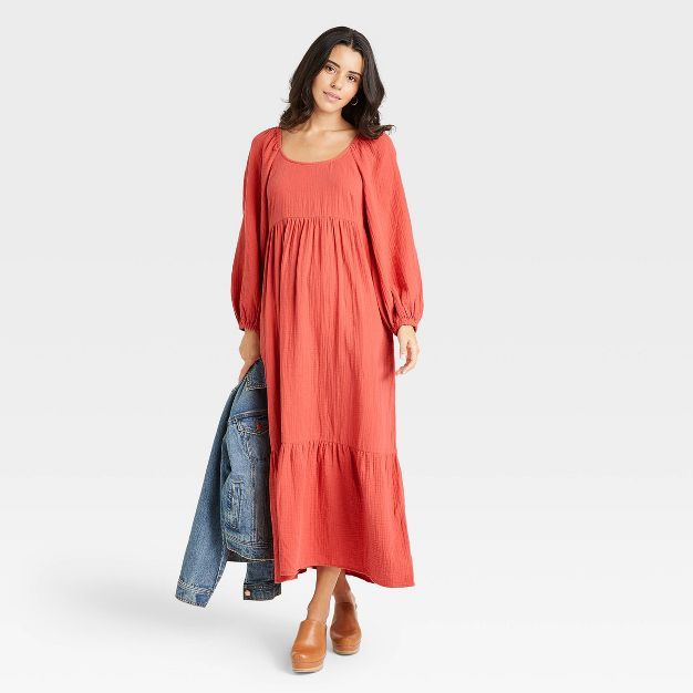 Women's Balloon Long Sleeve Dress - Universal Thread™ | Target