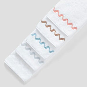 Wave Embroidered Starter Pack (6 pieces) | Weezie Towels