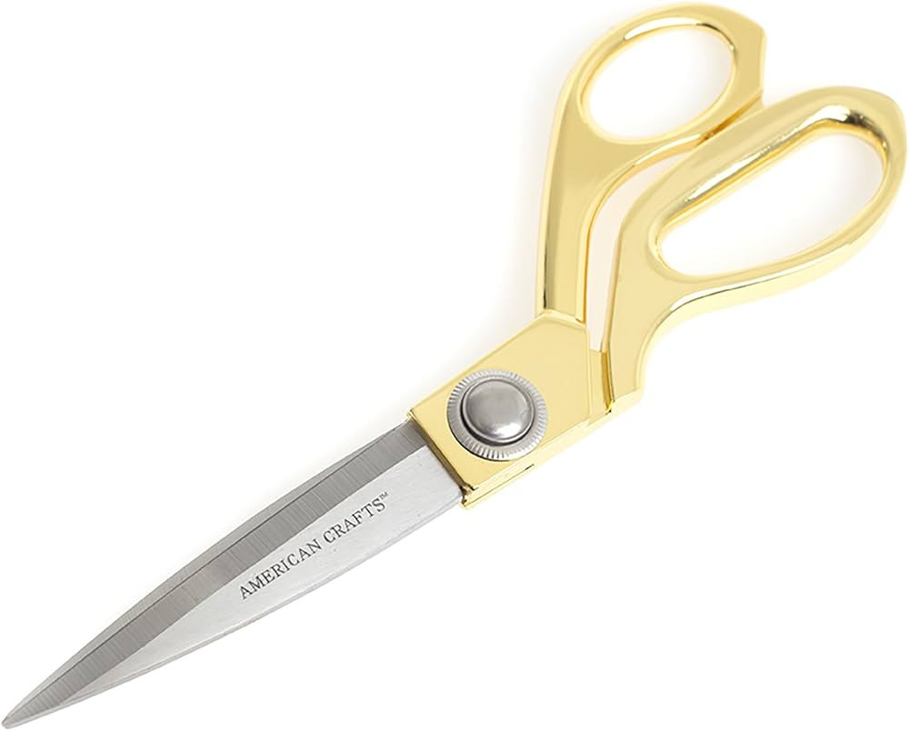 8-inch DIY Shop Craft Scissors by American Crafts | Gold | Amazon (US)