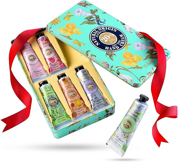 20% Shea Butter Hand Cream Gift Set, Instant Moisturizing Hand Cream for Women Dry Hands with Del... | Amazon (US)