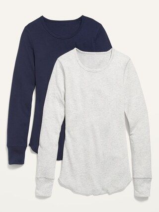 Thermal-Knit Long-Sleeve Tee 2-Pack for Women | Old Navy (US)