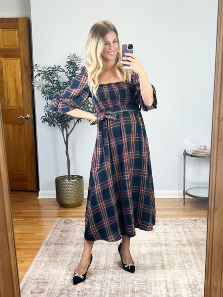 The prettiest plaid dress for the holidays! Perfect for family photos! Wearing size small in the dress!  Code Jacqueline15 saves 15% on orders $65+. Shoes fit true to size.


#LTKHoliday #LTKfindsunder50 #LTKSeasonal