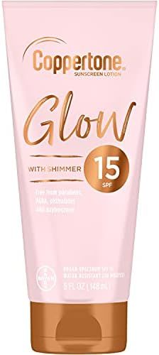 Coppertone Glow Hydrating Sunscreen Lotion with Illuminating Shimmer Minerals and Broad Spectrum ... | Amazon (US)