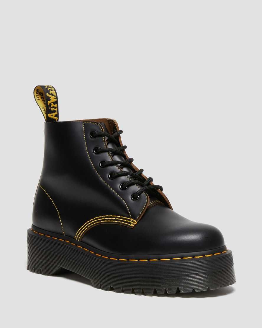 101 Quad Platform Leather Boots | Dr Martens (UK)