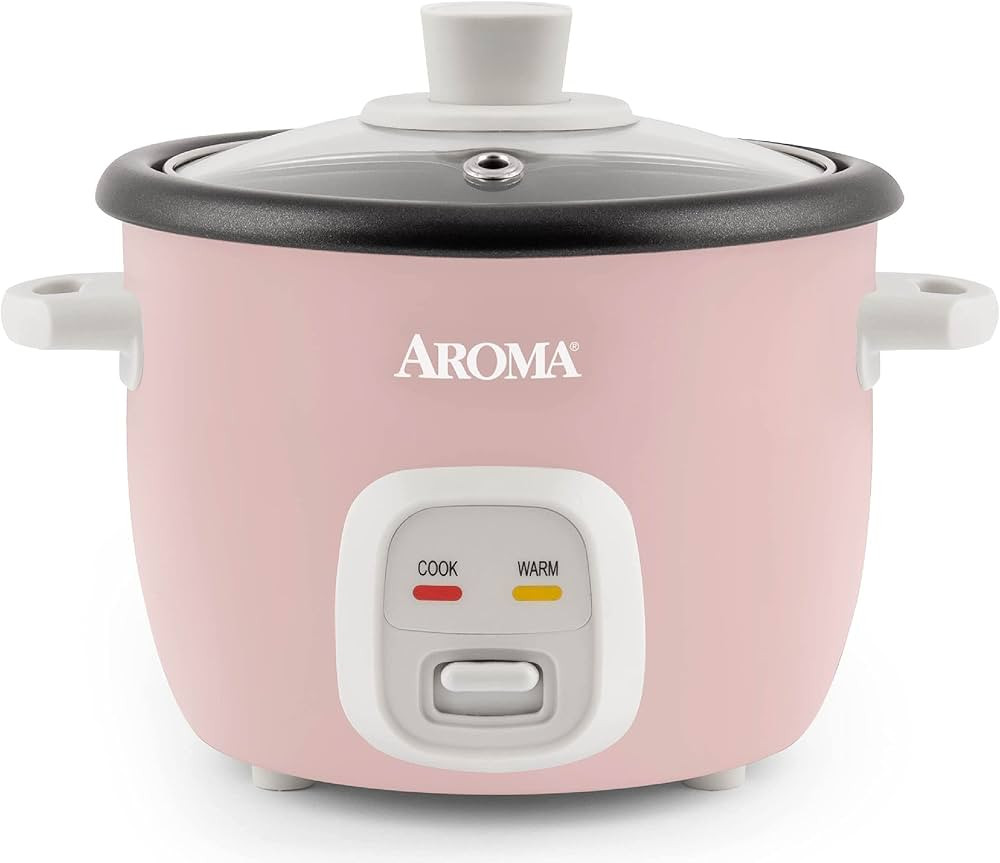 Aroma Housewares 4-Cups (Cooked) / 1Qt. Rice & Grain Cooker (ARC-302NGP), Pink | Amazon (US)