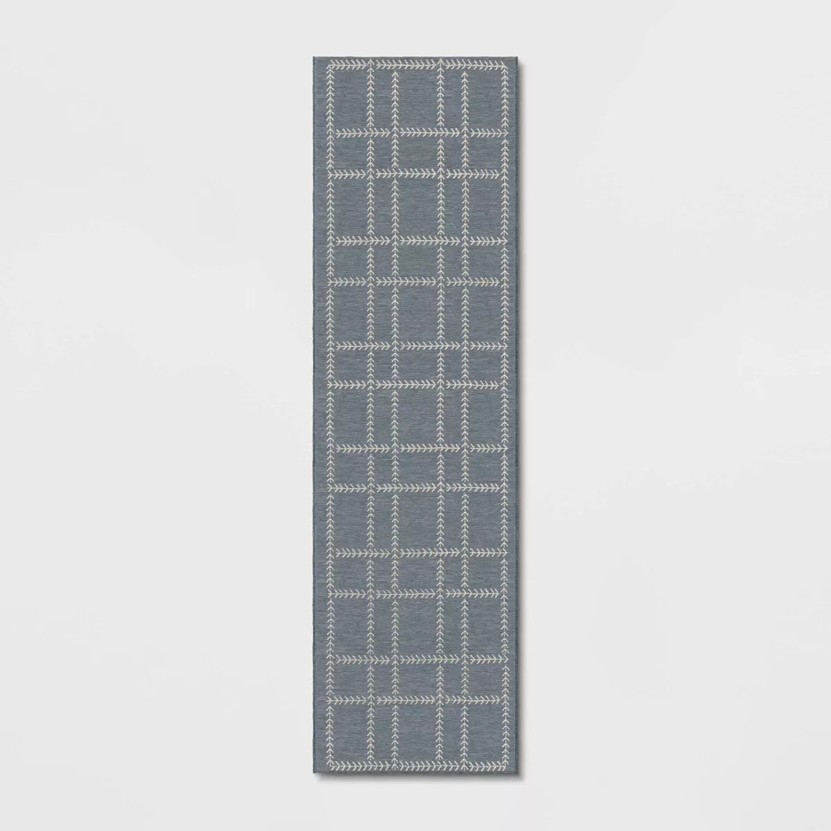 Stitched Grid Woven Outdoor Area Rug Slate Blue - Threshold™ designed with Studio McGee | Target
