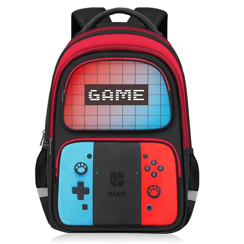 School Backpack for Boys - HFHTDC Gamer Boys Backpack for Kids Children Teens Elementary Middle S... | Amazon (US)