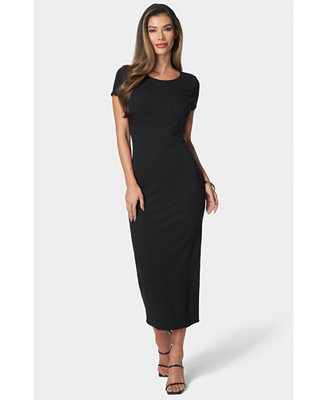 Bebe Women's Rib Maxi T-Shirt Dress - Macy's | Macy's