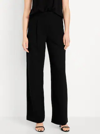 Extra High-Waisted Taylor Wide-Leg Trouser Pants | Old Navy (CA)