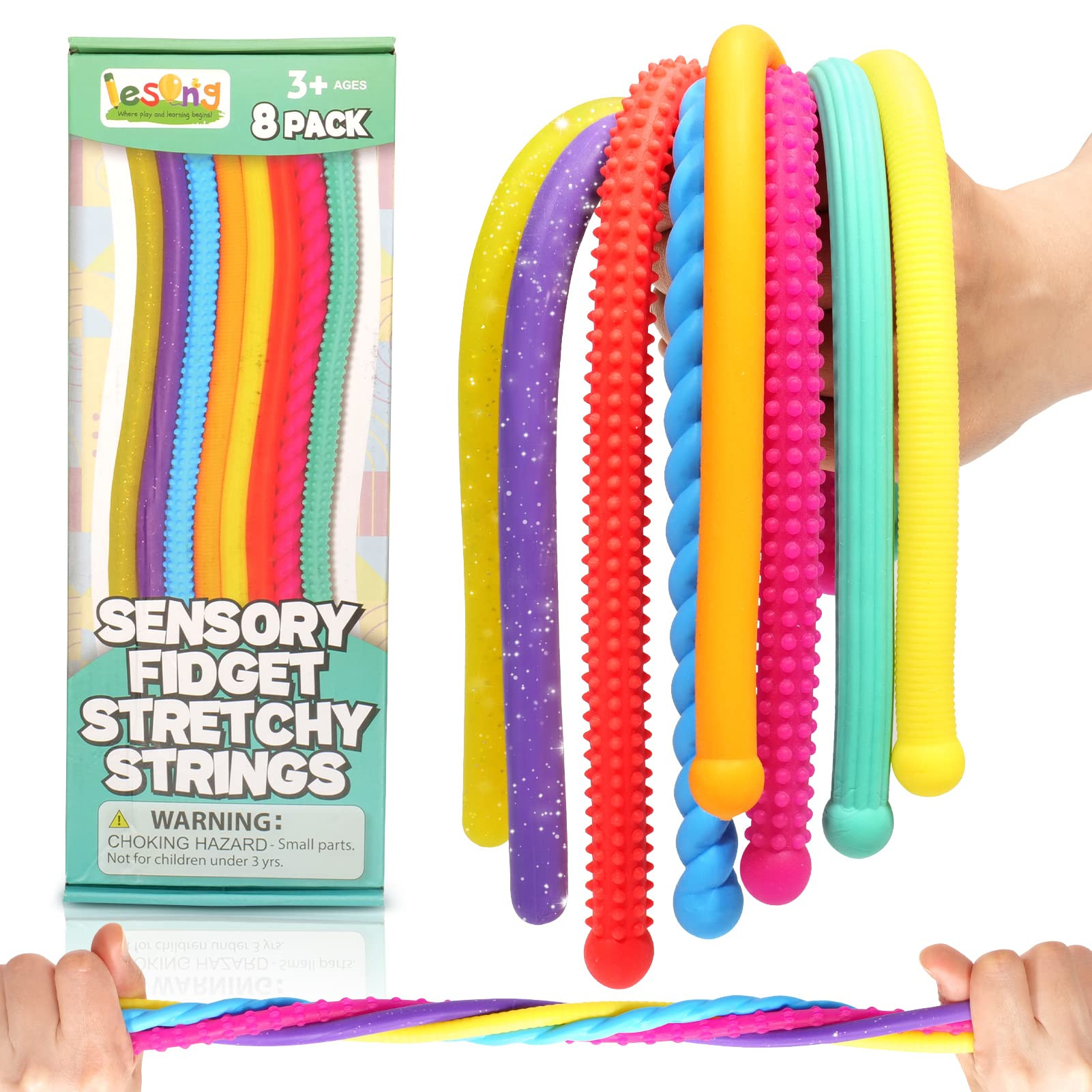 Sensory Autism Toys for Kids - Textured Stretchy Fidget Toys for Stress Anxiety - Sensory Toys Sp... | Amazon (US)