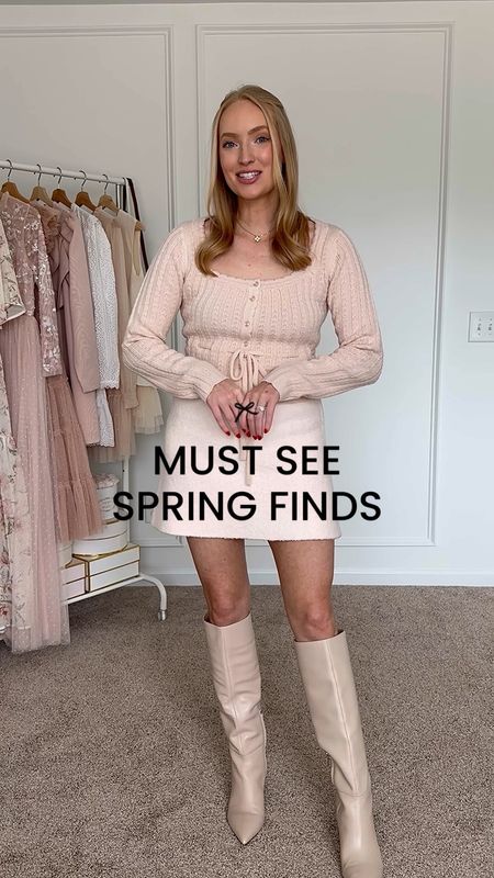 The cutest spring finds from Nordstrom!! Just posted a try on video on YouTube with a review of each outfit (search Amanda John to watch) 

Blush sweater: comes in 4 colors. Wearing a medium 
Floral babydoll top: medium (could have used a small) 
White jeans: 28 - these are my most worn jeans and a favorite for 2 years now White linen dress: size 6 and very impressed with the quality! 
Tulip sleeve sweater: medium
 Vacation dress: small 
Floral mini dress: small
 Sandals are tts and a favorite back from last year! I wore them all season

#LTKVideo