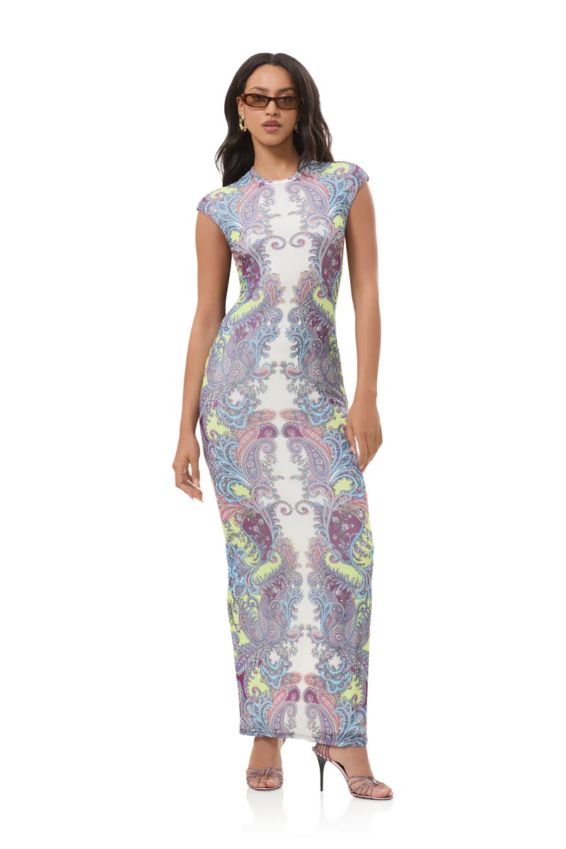 cody-dress-citrus-paisley | ShopAFRM