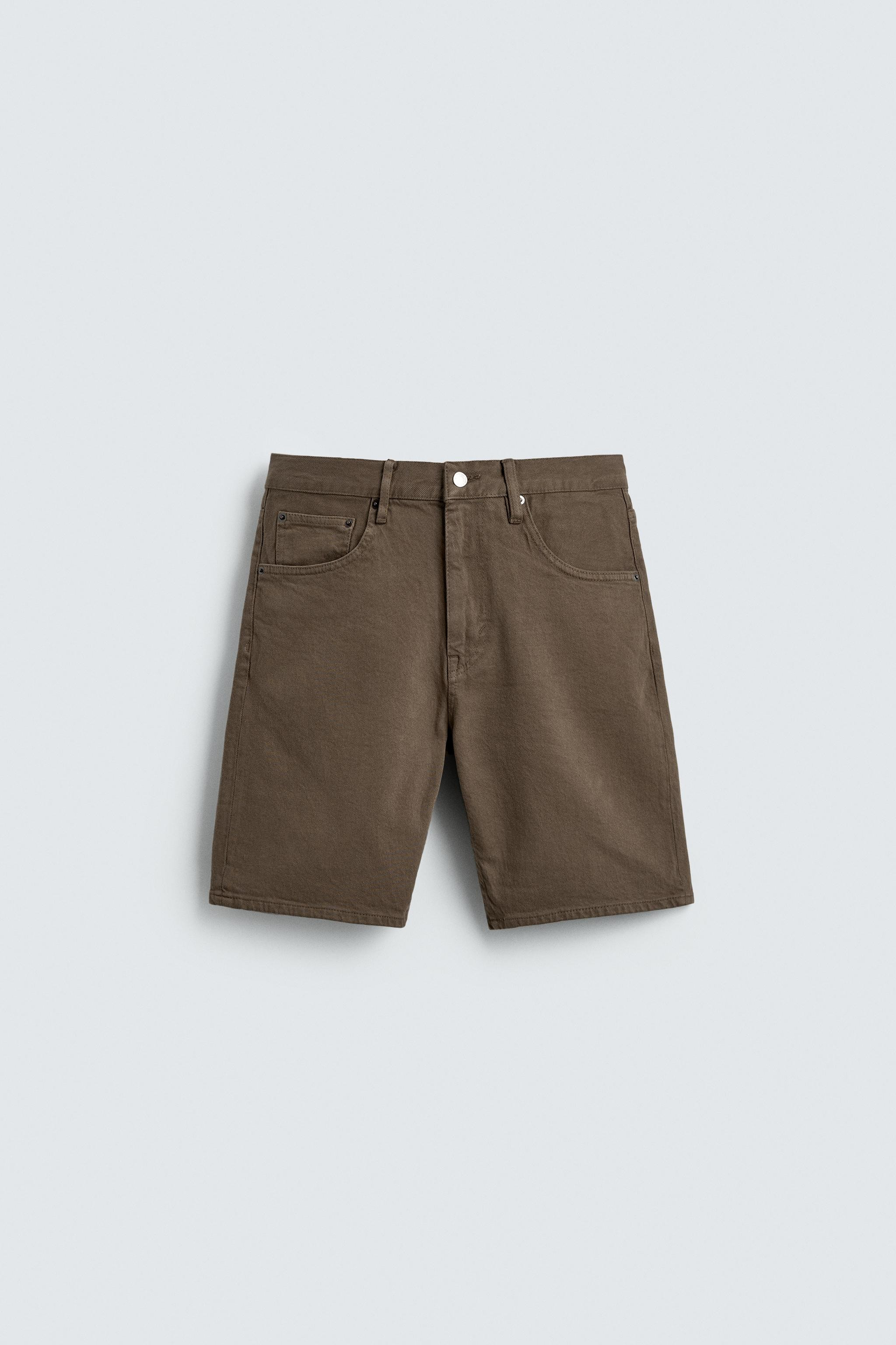 REGULAR FIT DENIM BERMUDA SHORTS | Zara UK