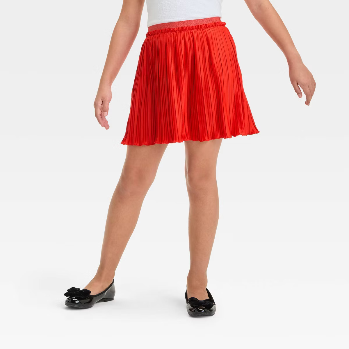 Girls' Pleated Holiday Party Skirt - Cat & Jack™ Red L | Target