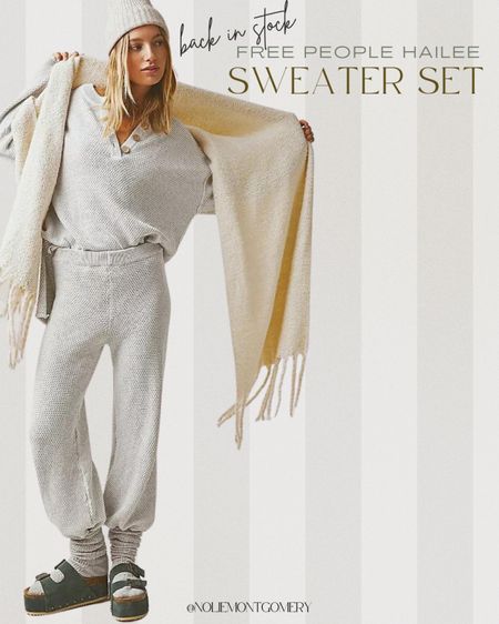 The Hailee sweater set from Free People is finally back in stock after the holidays, plus there are now 6 new dreamy colors to choose from!

TAGS: free people. Trending outfit. Hailee set. Outfit details. Oversized sweater set. Cozy fits. Winter wardrobe. Capsule wardrobe. Capsule closet. RV lifestyle. Best seller  

#LTKfit #LTKFind #LTKU