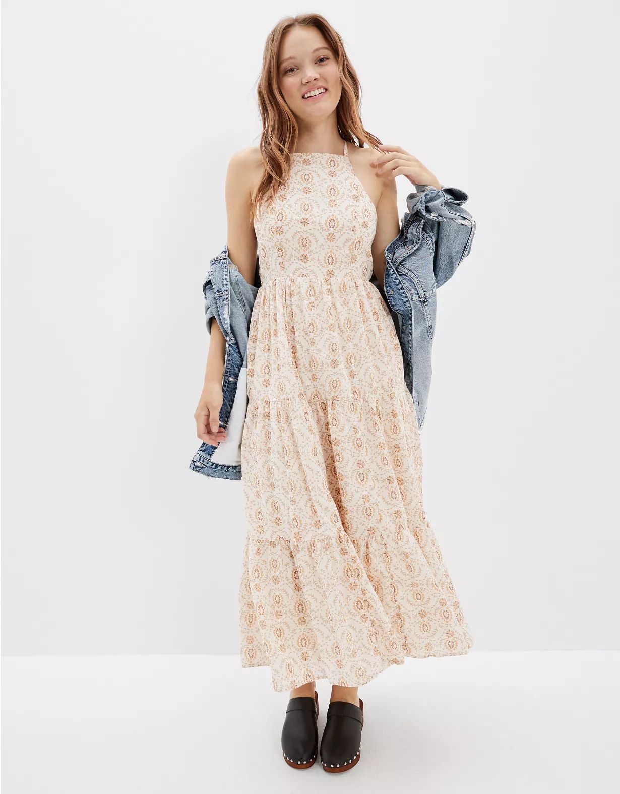 AE High-Neck Maxi Dress | American Eagle Outfitters (US & CA)