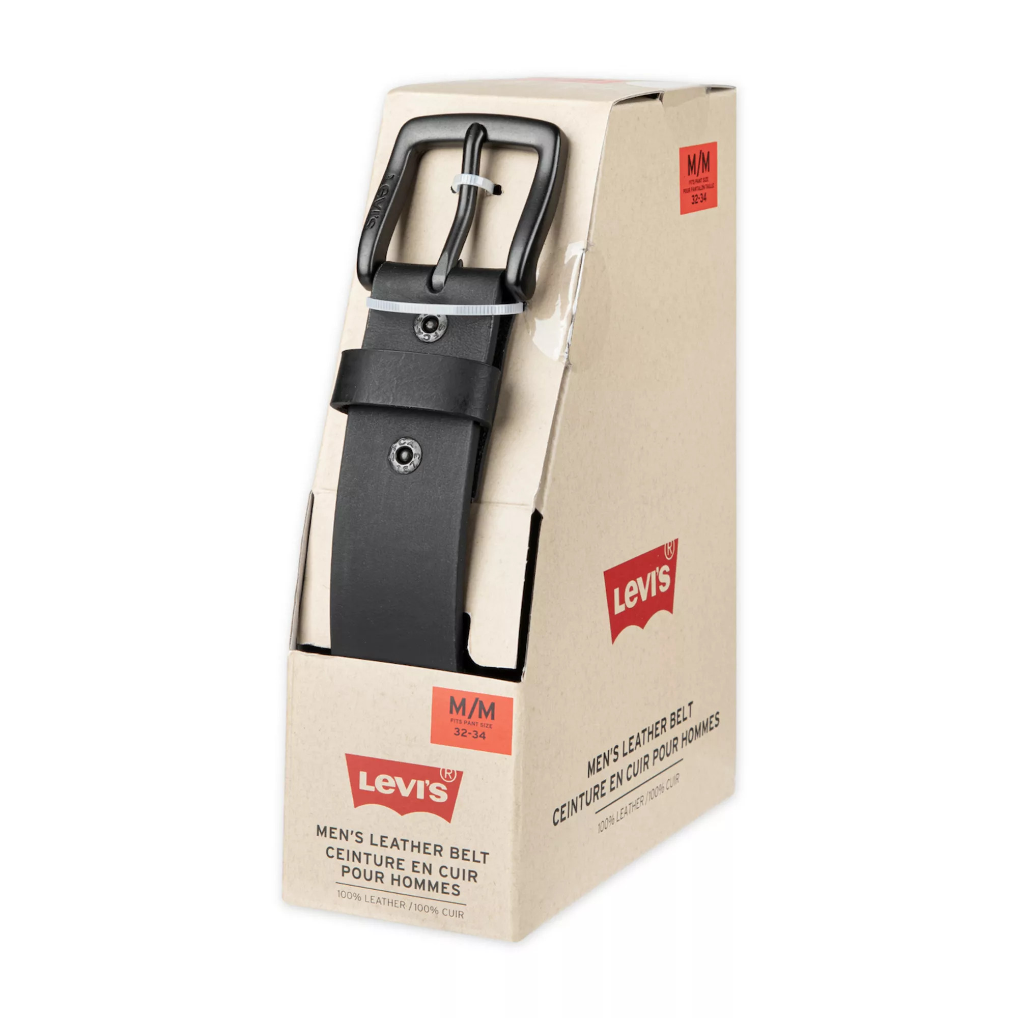 Men's Levi's® 38mm Beveled Edge Casual Leather Belt | Kohl's