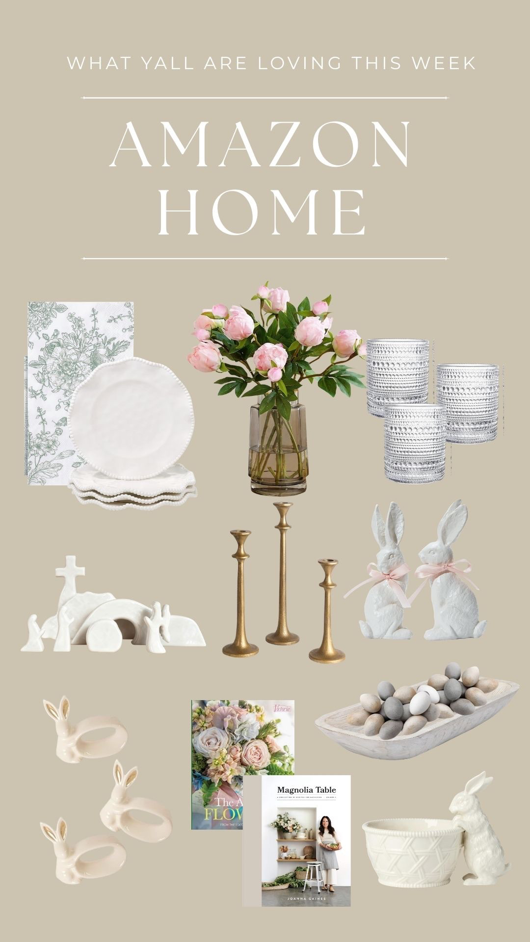 Hello, spring entertaining! 🌷✨
This Easter tablescape is full of fresh florals, playful accents, and all the little details that make your table feel extra special 🐣 From colorful decor to layered textures, it’s the perfect setup for hosting with style 💛
A cheerful, inviting look your guests will love 🤍🌸 

 #LTKdayinmylife #LTKSeasonal #LTKHome