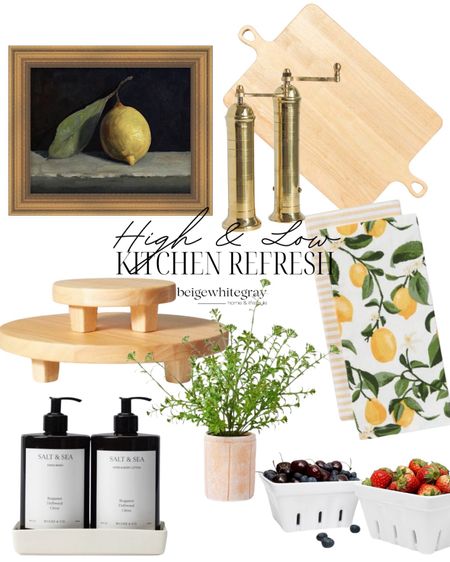 Mixing high and low / luxe and affordable home decor finds to create a unique and eye catching esthetic. Kitchen refresh this spring 

#LTKfindsunder100 #LTKstyletip #LTKhome