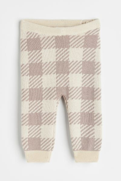 Jacquard-knit cotton leggings | H&M (UK, MY, IN, SG, PH, TW, HK)