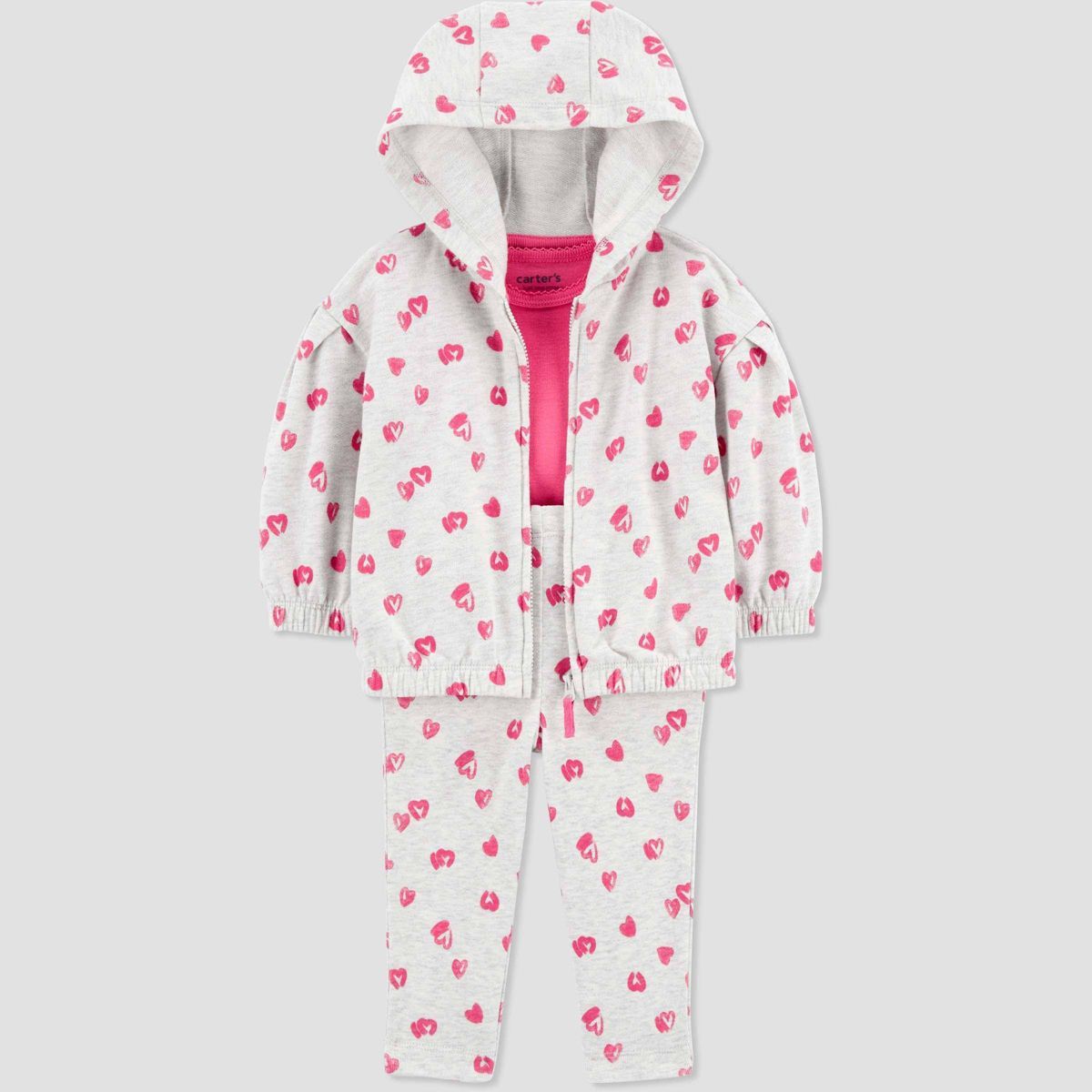 Carter's Just One You® Baby Girls' Hearts Top & Bottom Set - Pink | Target
