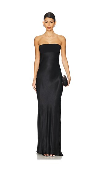 Zari Strapless Dress in Black | Revolve Clothing (Global)