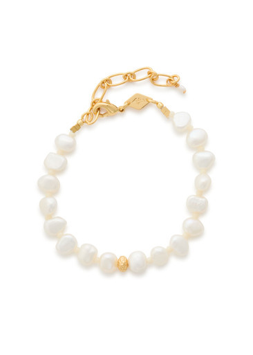 Stellar Pearly 18kt gold-plated beaded bracelet | Harvey Nichols