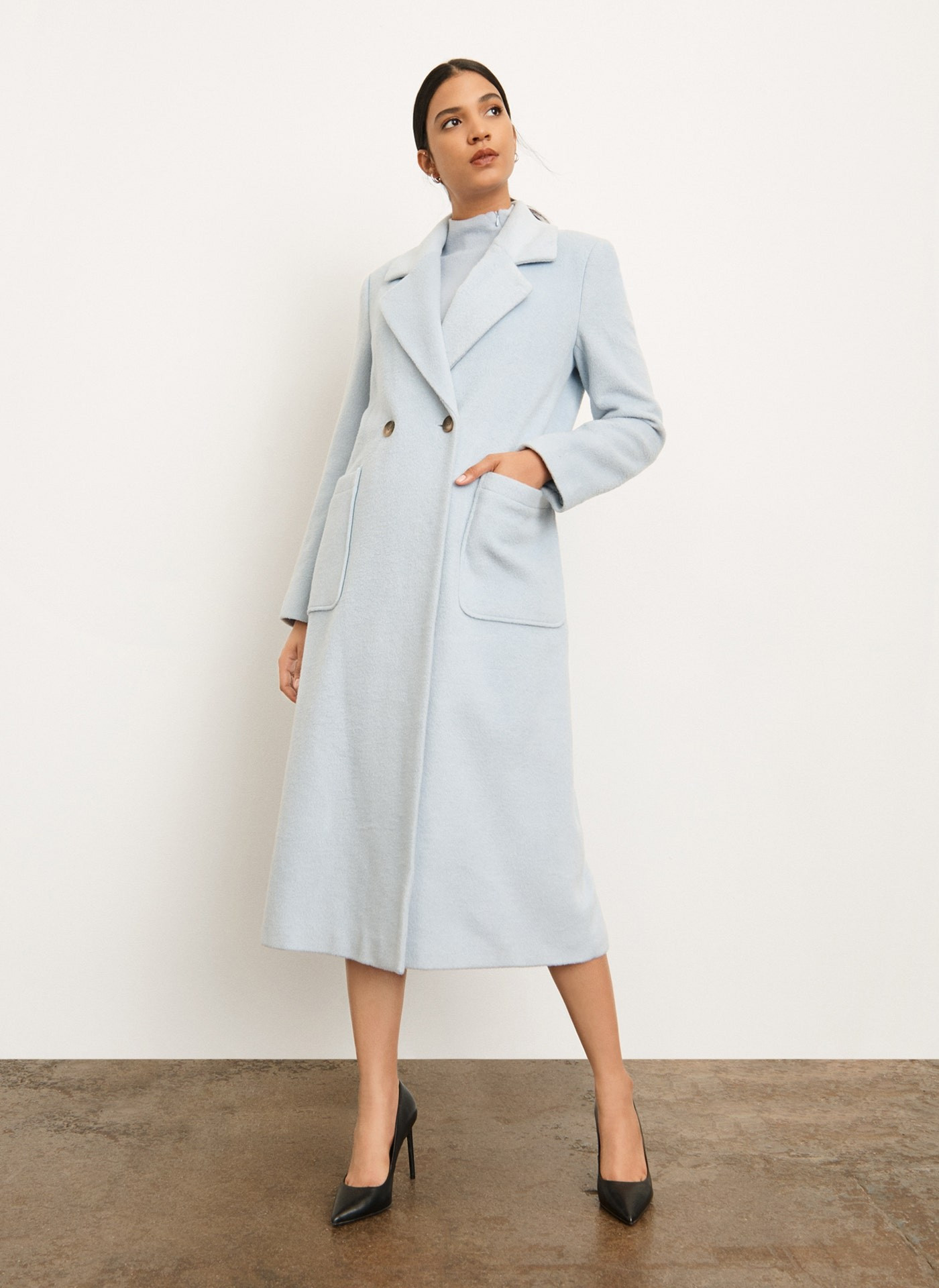 Buy MAXI LENGTH WOOL COAT Online - Donna Karan | DKNY