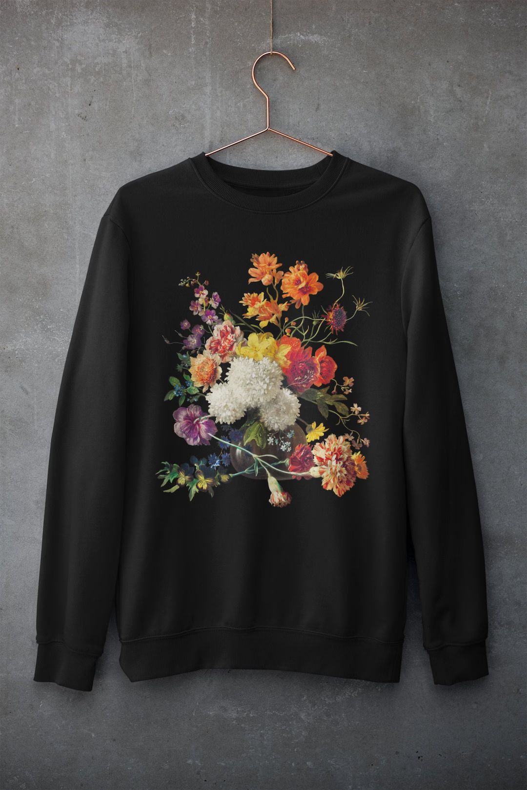 Vintage Floral Sweatshirt - Aesthetic Flower Sweatshirt - Botanical Jumper - Cottagecore Sweatshi... | Etsy (US)