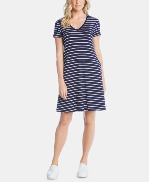 Karen Kane V-Neck Striped Pocket Dress | Macys (US)